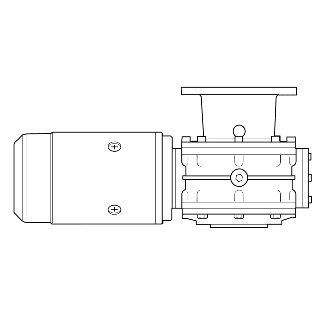 Lewmar V2 & Con 24V Motor/girboks Non FastFit