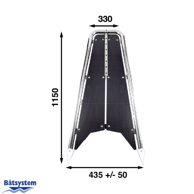 Båtsystem Baugspyd Seilbåt PB105 Blackline