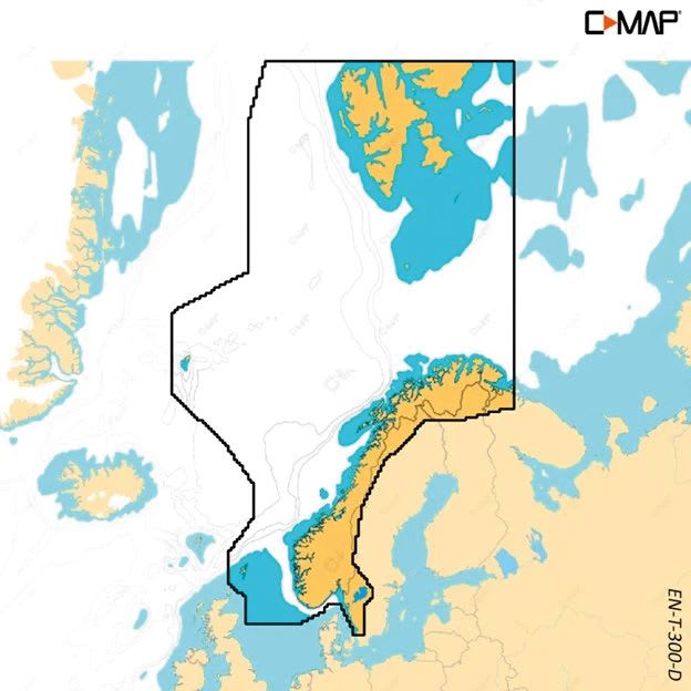 C-Map Discover X Norge, Nordsjøen og Skagerak for NSX
