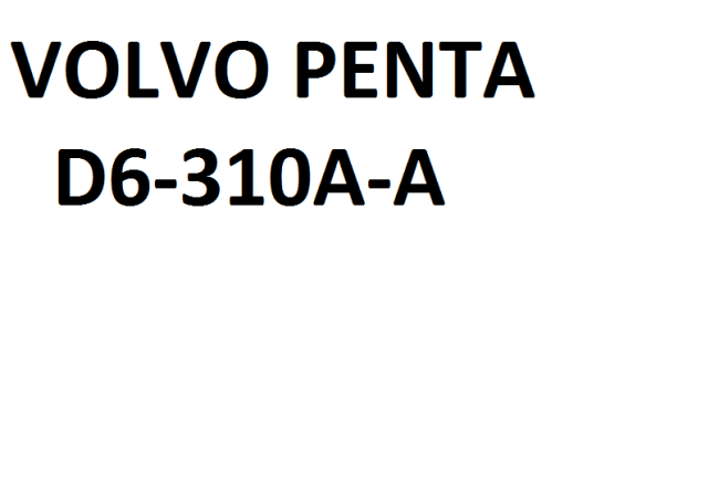 Volvo Penta D6-310A-A