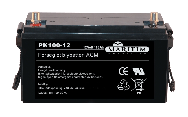 Maritim Agm Batteri 120A