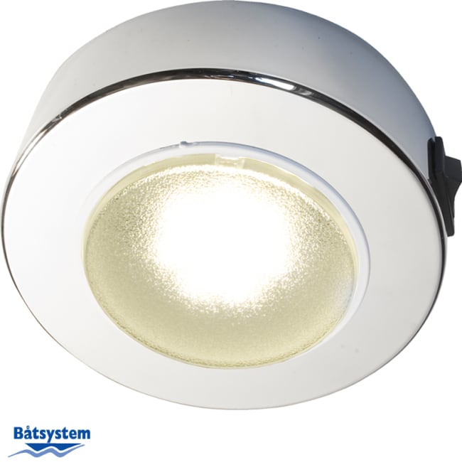 Båtsystem Downlight Sun LED Krom 2,4W 12/24V