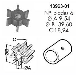 Impeller 100 VP/Bukh/Perkins/Yanmar