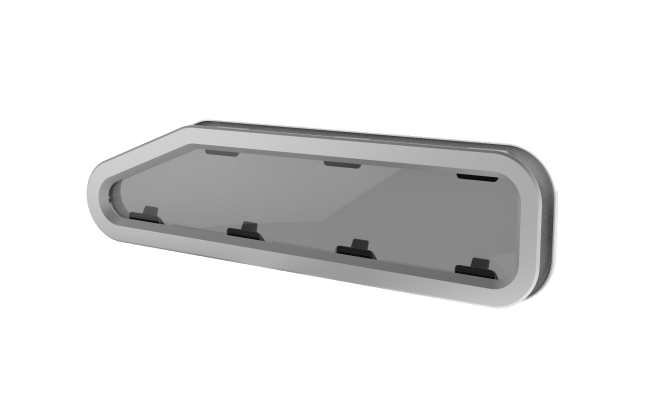 Lewmar Portlights Standard 195x708mm Venstre