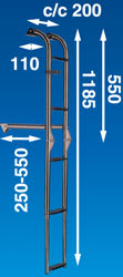 Båtsystem Badestige Akterspeil 5 Trinn BUT55F