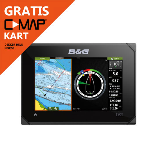 B&G Vulcan 7" touch skjerm,GPS, WIFI