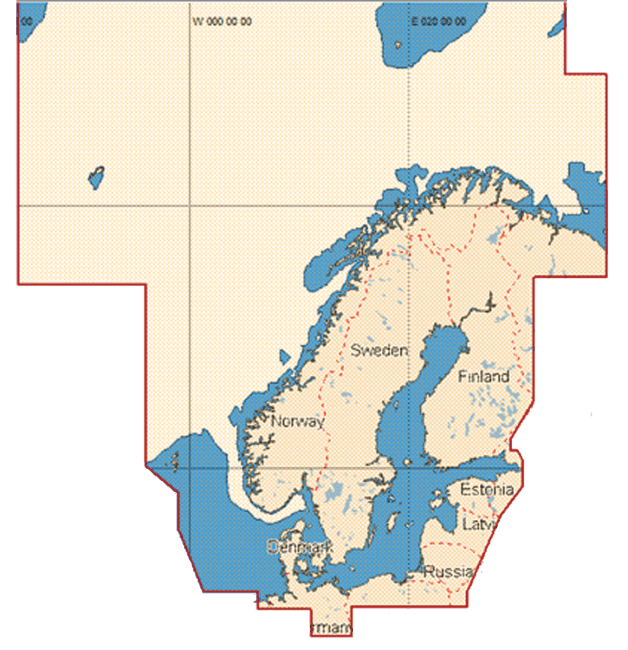 C-Map Max Mega Wide Norden (Ikke Island) Sd Brikke