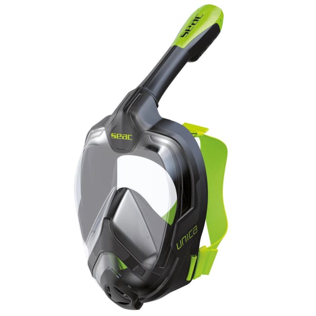 Dykkermaske Helmaske Snorkling UNICA L/XL Voksen BLACK/LIME