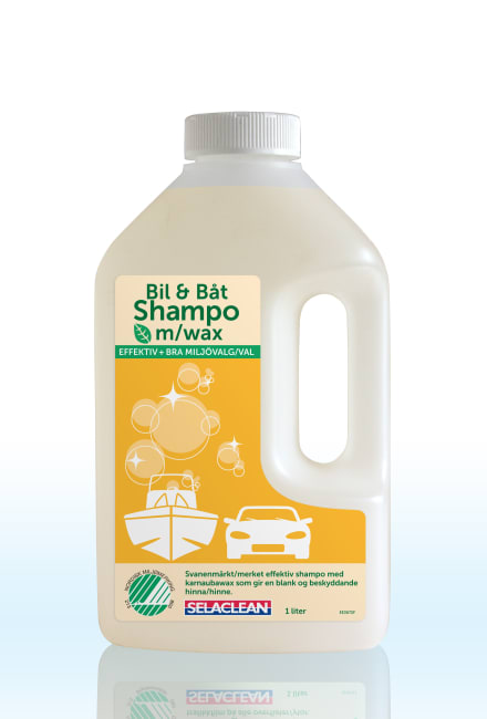 Selaclean Bil & Båtshampo m/Voks 1 liter