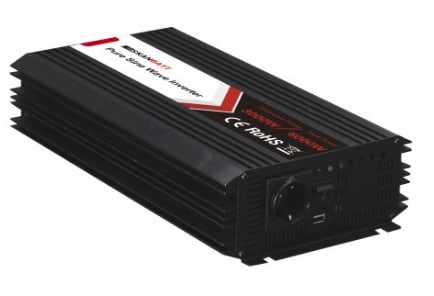 Inverter 12V 3000W (6000W) m/Trådløs Fjernkontroll Ren Sinus