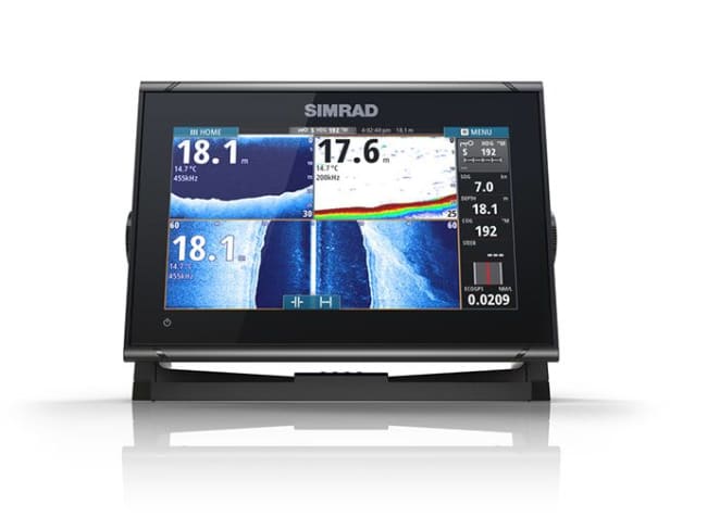 Simrad GO9 XSE, 9" Kartplotter/lodd inkl HDI Hekksvinger