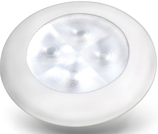 Hella LED Belysning Rund Hvit m/Hvit Lys