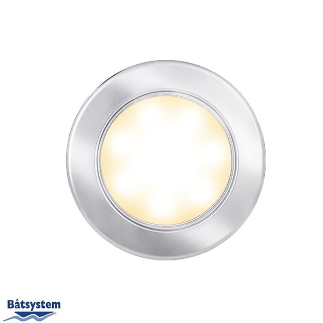 Båtsystem Downlight Vega 75 LED Matt krom 2W 12/24V