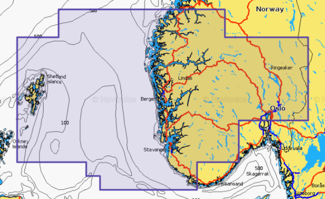 Navionics + Small kartbrikke