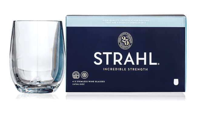 Strahl Vinglass u/Stett 247ml 4pk