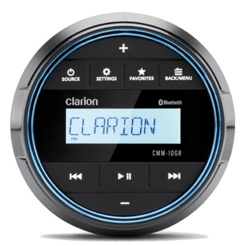 Clarion CMm10Gr Marine Radio Bluetooth USB, FM IP66 Maritim Båtutstyr