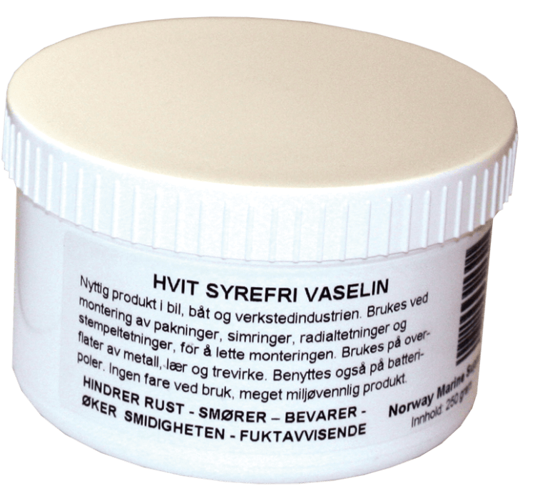 Vaselin Hvit Syrefri 250g