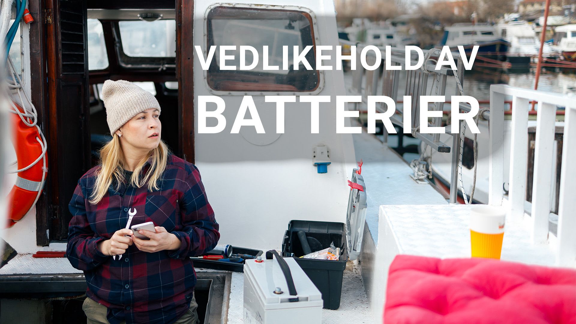 Vedlikehold av batterier gjennom vinteren.