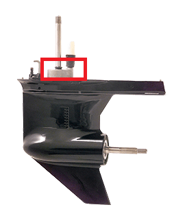 Påhengsmotoren kan forbli på båten ved skifte av impeller