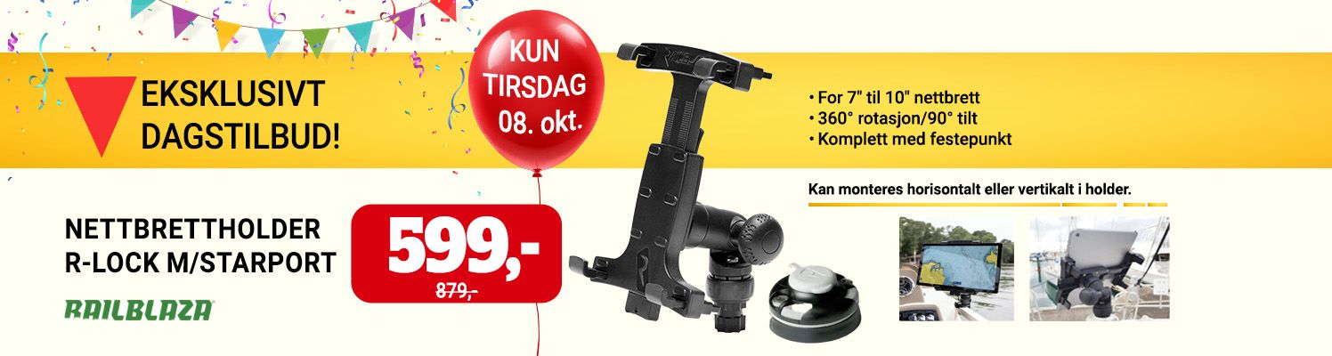 Dagstilbud på nettbrettholder kun 8. oktober