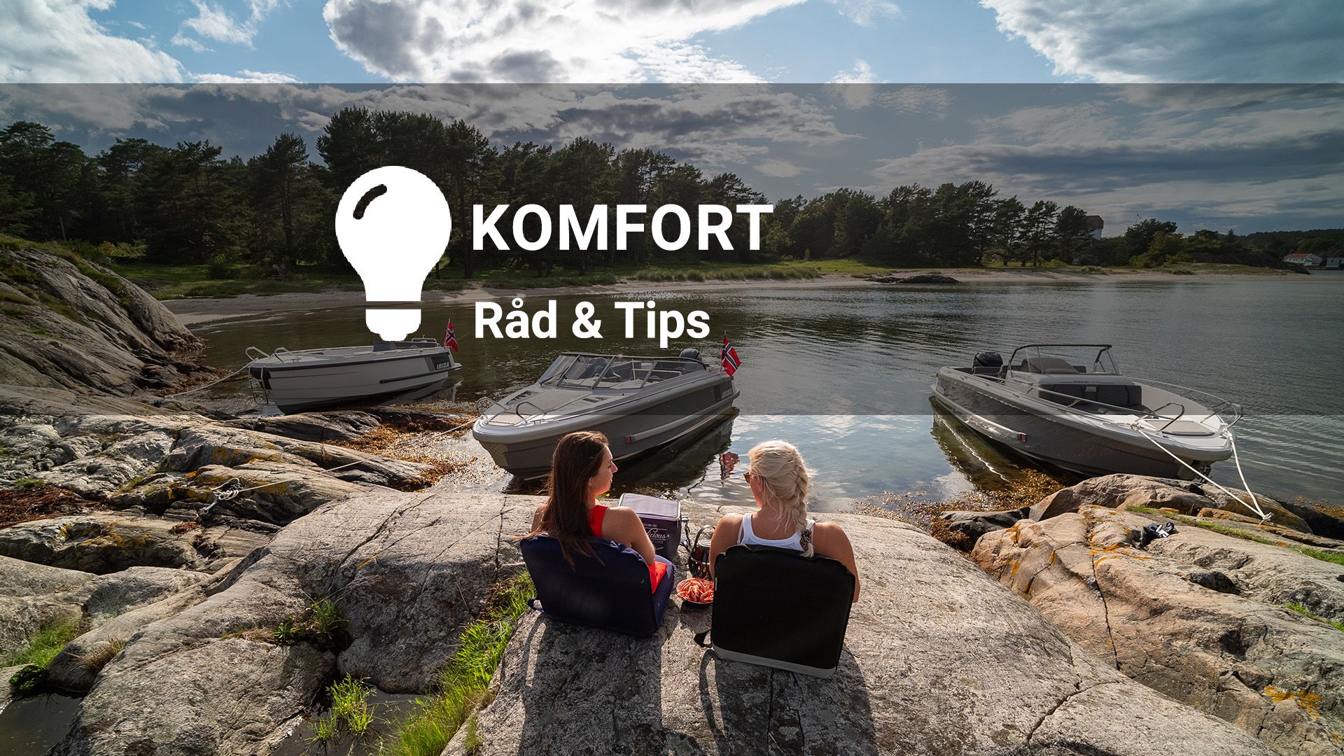 Her får du råd og tips om ulik komfort på sjøen, sitteputer, griller, kjøleskap i båt m.m.