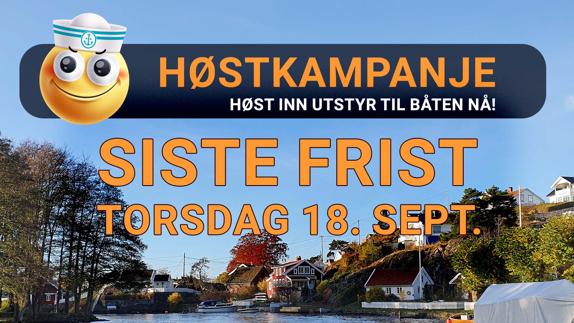 Siste frist for høstkampanjen er 18. september