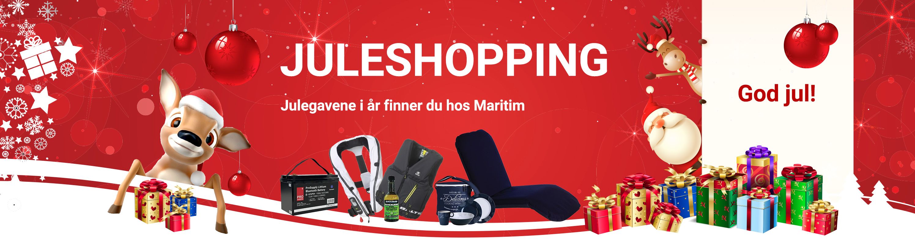 Julegavene i år finner du hos Maritim Båtutstyr. Sjekk vår juleshopping kampanje her.