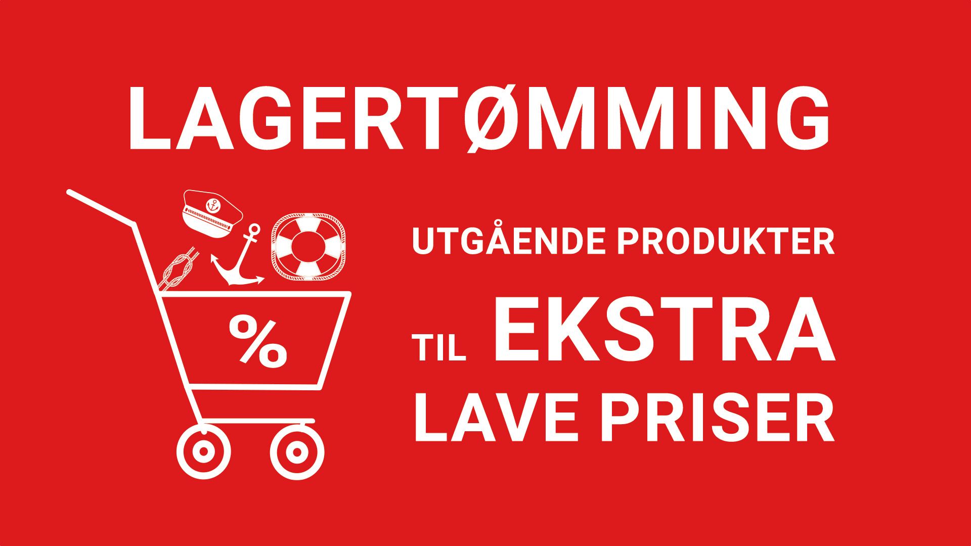 Vi fyller på med flere nye produkter til 2026-sesongen. Mange utgående produkter legger vi til vårt outletsalg, her er det mange gode kjøp!