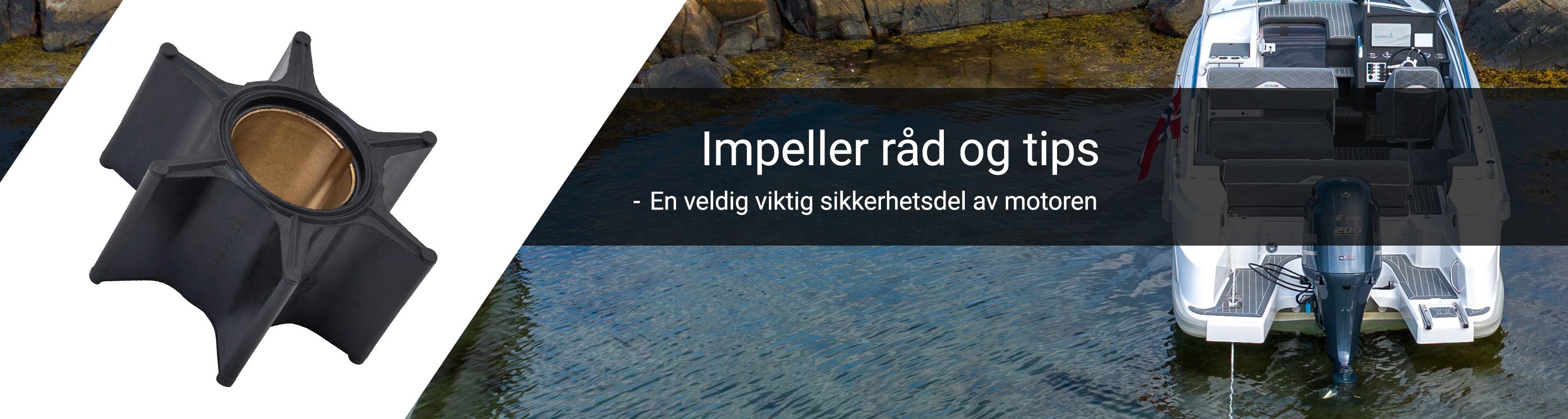 Impeller, råd og tips. Impelleren er en veldig viktig sikkerhetsdel av motoren, da den sørger for at motoren får kjøling ved å trekke inn vann via vannpumpen slik at det sirkuleres gjennom motorens kjølesystem.