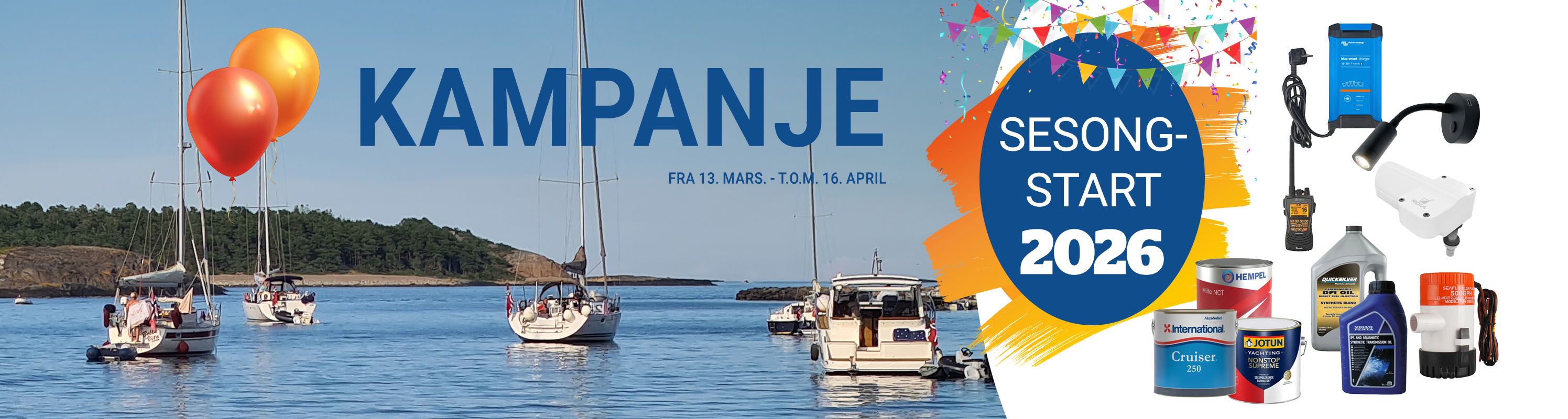 Nå er sesongen startet hos Maritim Båtutstyr.