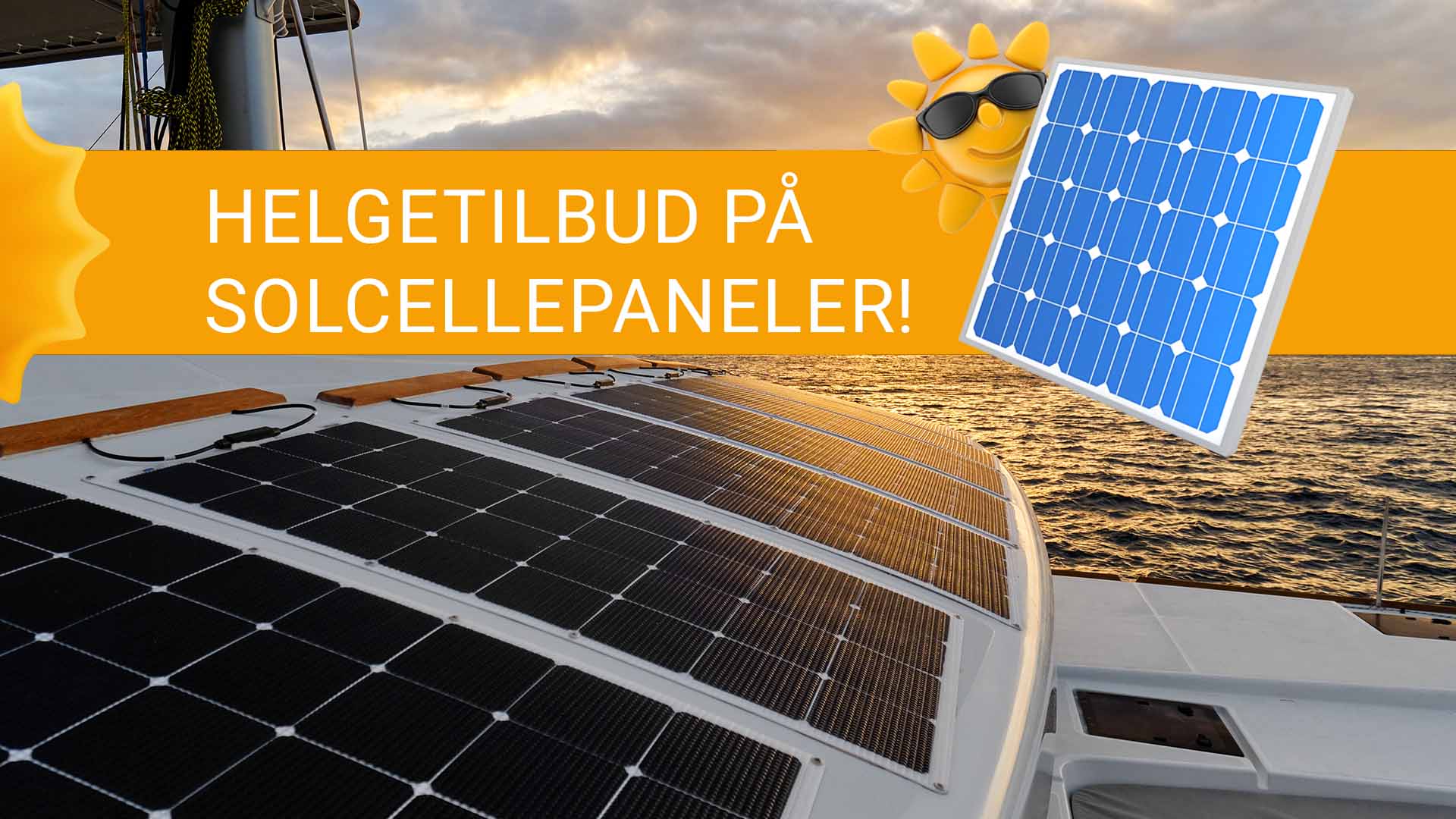 Nå får du ekstra gode priser på fleksible og sammenleggbare solcellepaneler fra ProSupply og LTC. Perfekt for båt, bobil og tur.  Lad batteriene med ren solenergi og gjør deg klar for sesongen. Helgetilbud fra 19. -  22. mars..