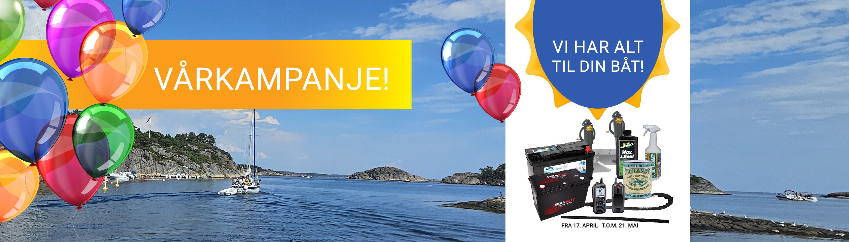 Nå er vårkampanjen i gang hos Maritim Båtutstyr