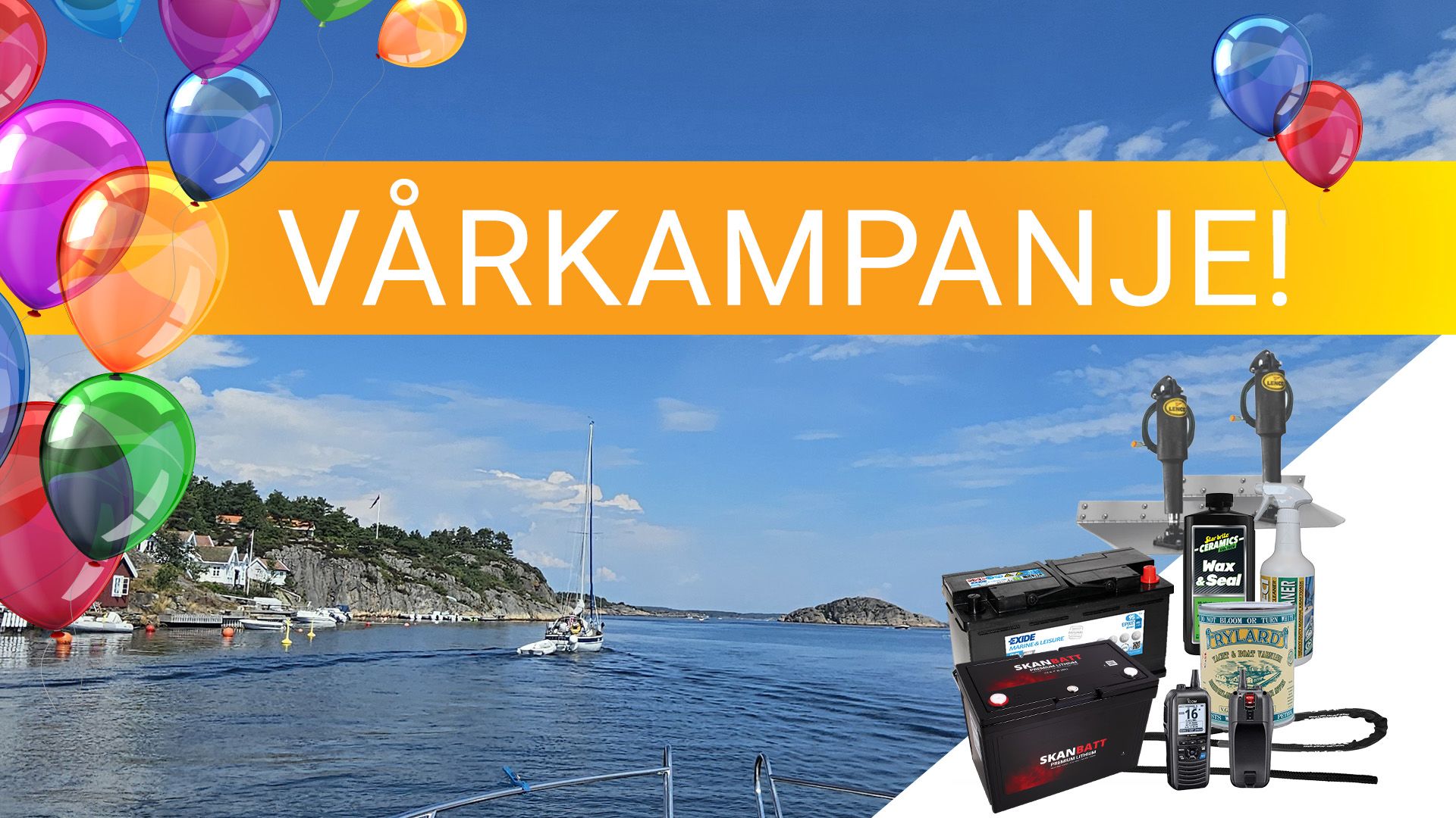 Båtsesongen er endelig i gang og vi feirer med knallgode tilbud på mange varer