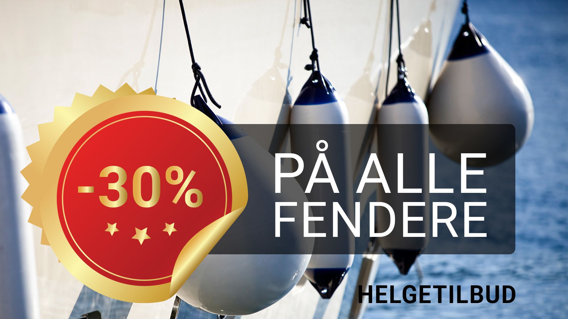 Denne helgen får du 30 % rabatt på alle fendere hos Maritim Båtutstyr. Enten du trenger en liten fender til jolla eller kraftigere beskyttelse til større båt, finner du det du trenger til ekstra hyggelige priser.
Helgetilbudet gjelder fra 17. til og med 20. september