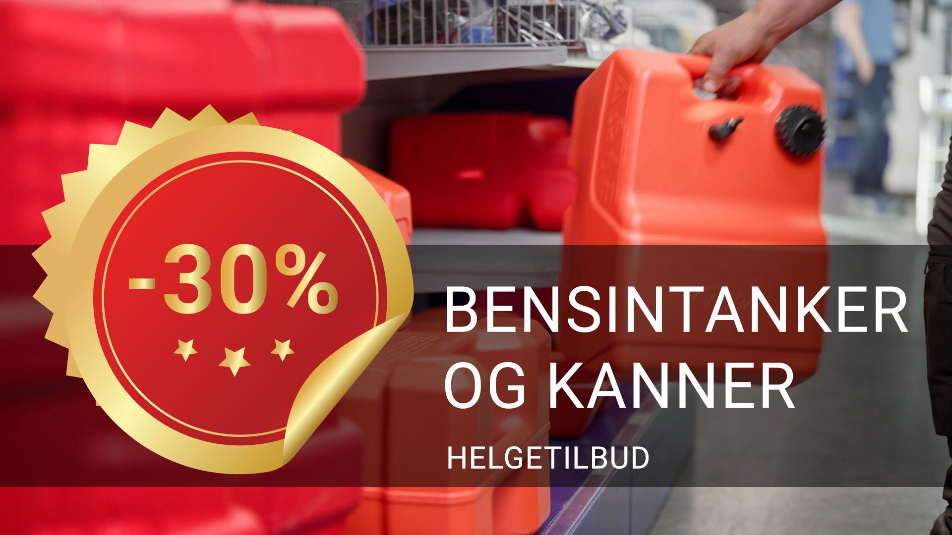 Bensintanker og kanner nå til 30 % rabatt