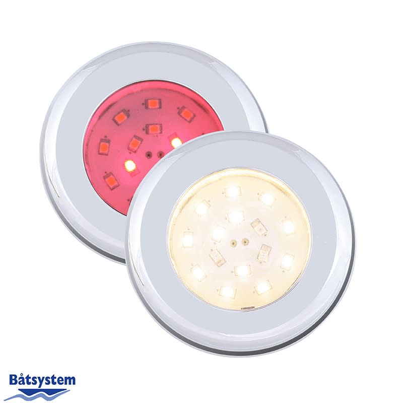 Product Image for Båtsystem Downlight Nova Led Krom Rød/hvitt Lys