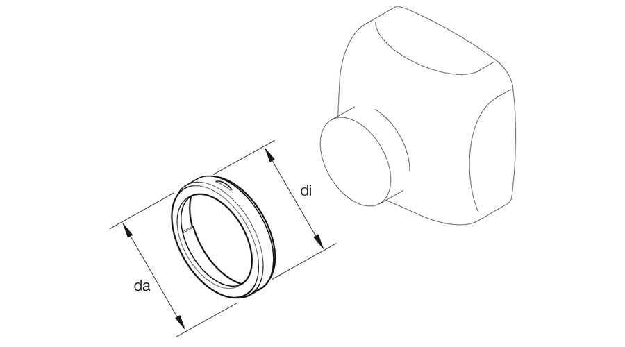 Product Image for Eberspächer Overgang Innsug D2 60/75mm