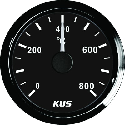 Product Image for Kus Eksostemperaturmåler 0-800gr Sort/sort Rustfri