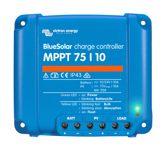 Product Image for Victron Bluesolar Solcelleregulator Mppt 75/10 10amp