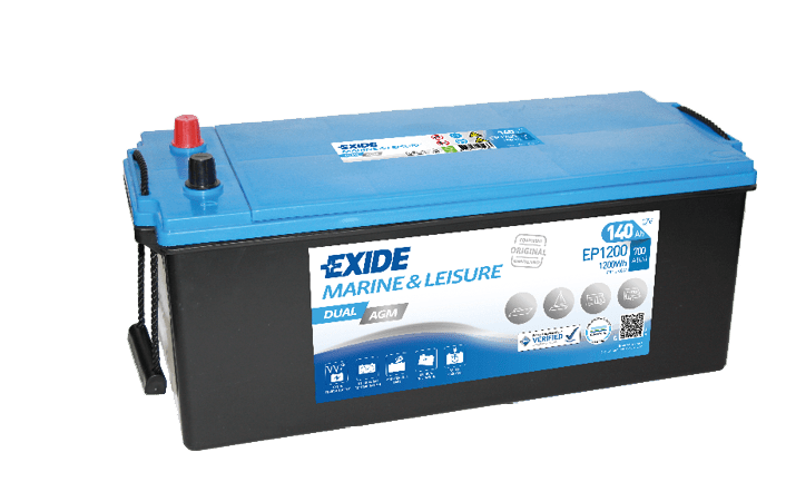 Product Image for Exide Ep1200 Dual Agm 140ah Batteri
