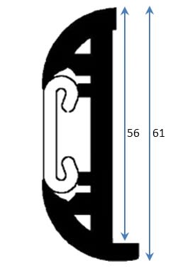 Product Image for Pvc Fenderlist B1633d Sort F/badepl. 6,5m