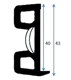 Product Image for Pvc Fenderlist B1580e Sort 18m