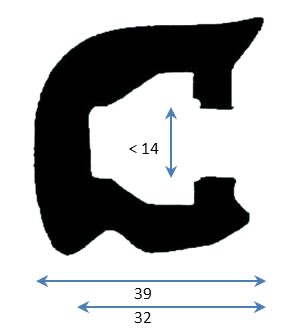 Product Image for Pvc Fenderlist C1544d Sort 18m