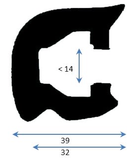 Product Image for Pvc Fenderlist C1544d Grå 18m
