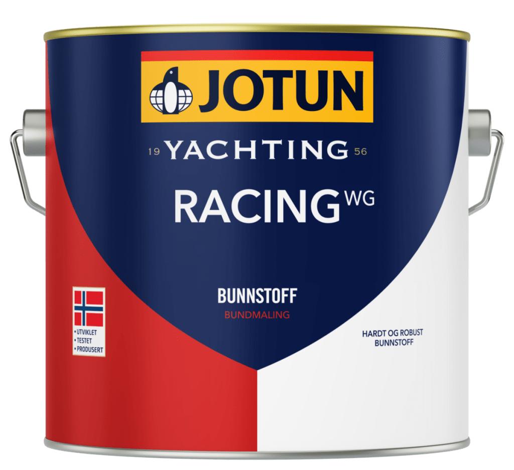 Product Image for Jotun Racing Wg Hvit 2,5 Liter - Hardt bunnstoff til båt