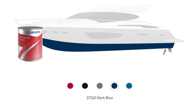 Product Image for Hempel Hard Racing Teccel Dark Blue 0,75 Liter - Hardt bunnstoff til båt