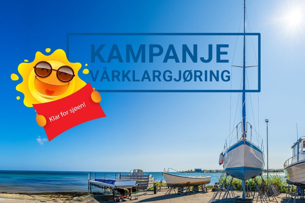 I kampanjen vårklargjøring finner du nyheter fra Motul, Securmark og Quick, samt pakketilbud på Sleipner Thruster, Rocna-anker og vester fra Baltic. Alt samlet for en trygg og effektiv start på sesongen.