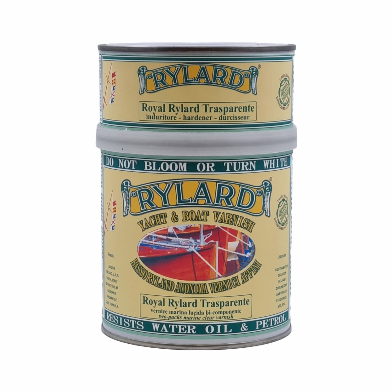 Rylard Royal Klar Polyuretanlakk 2-komponent 0,75 liter