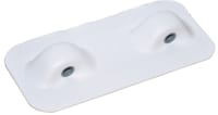 Snap Davit PVC gummipute Hvit