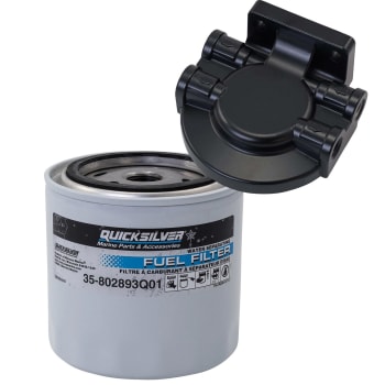 Quicksilver Vannutskillerfilter 25 Mikron med brakett